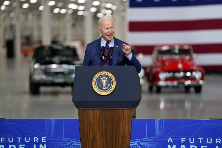 Biden to announce target for 50% electric vehicle sales as he unveils stricter emissions rules