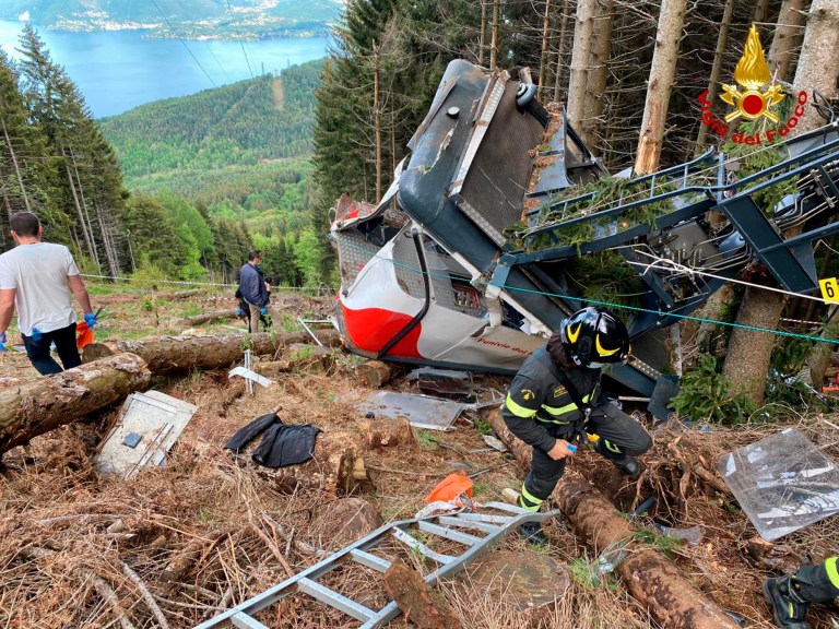 Three arrested in Italian cable car crash that killed at least 14 people