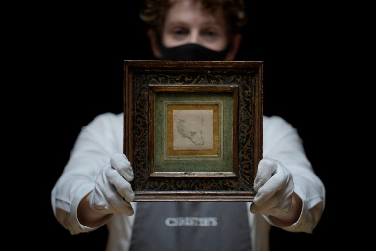 ‘Post-it note’ Da Vinci drawing of a bear sells for record $12.3 million