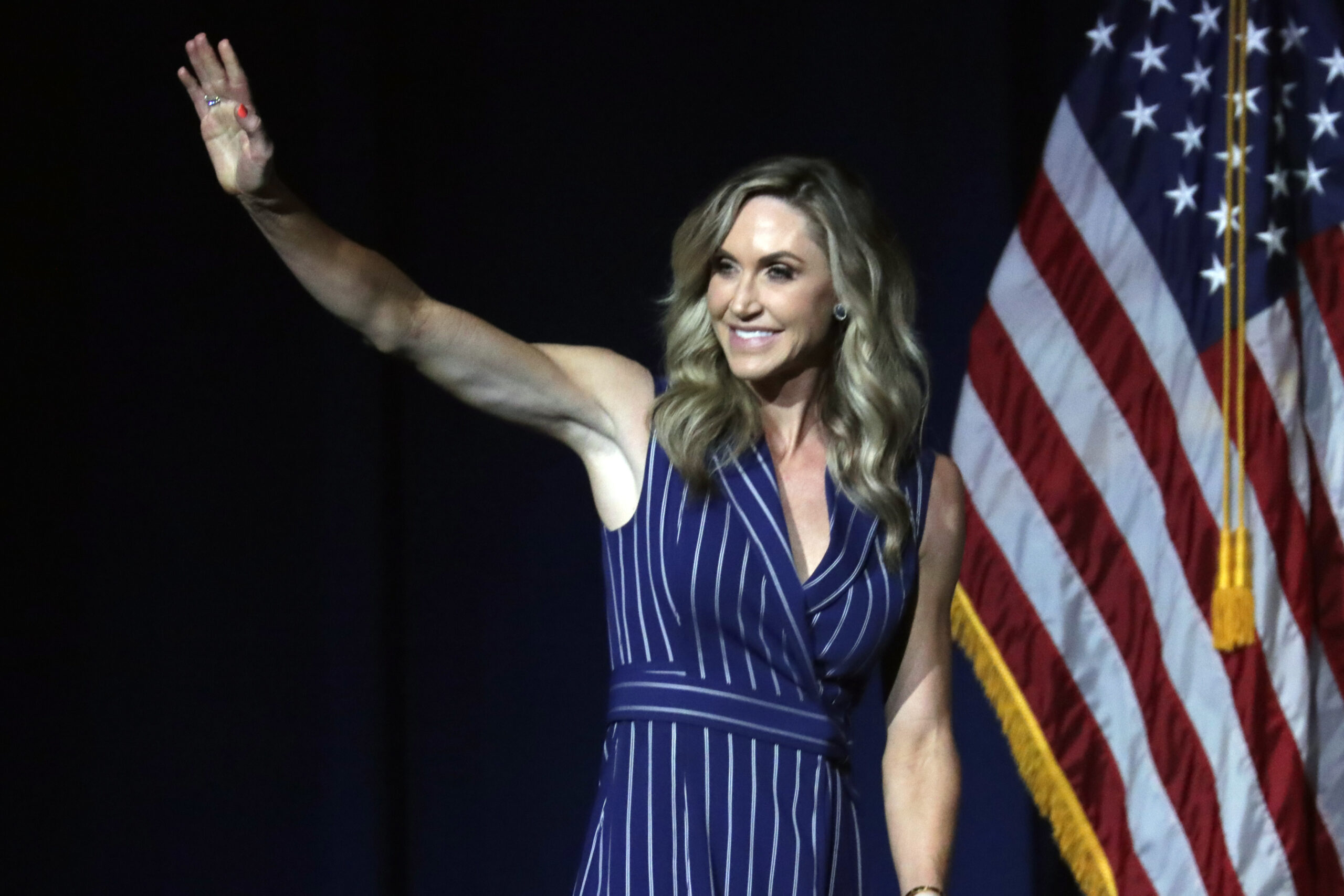 Lara Trump draws ire for filming her child playing in Hurricane Ian’s downpour