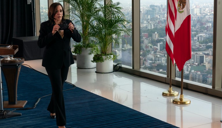 ‘I’m not finished’: Kamala Harris’s Univision interview heats up when anchor repeatedly asks about border trip