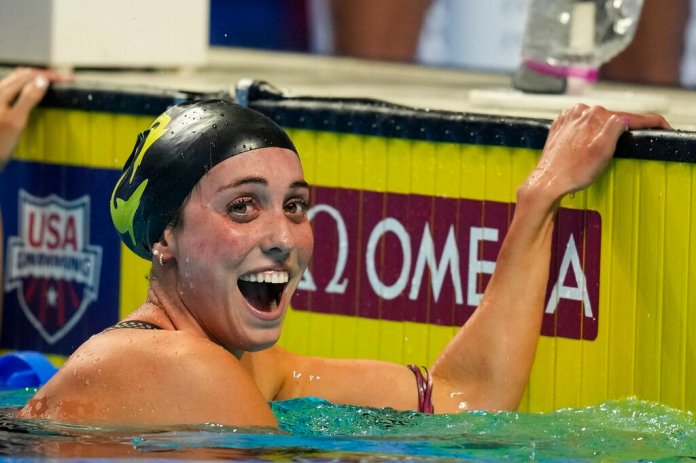 Congratulations to Emma Weyant, the real woman who won the NCAA 500-yard freestyle event