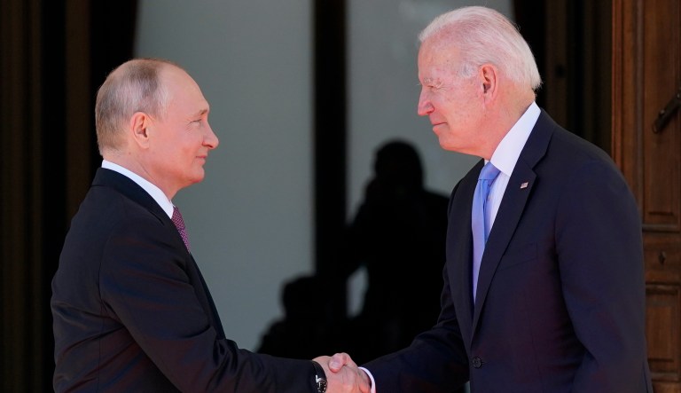 President Joe Biden meets with Russian President Vladimir Putin, Wednesday, June 16, 2021, in Geneva, Switzerland.