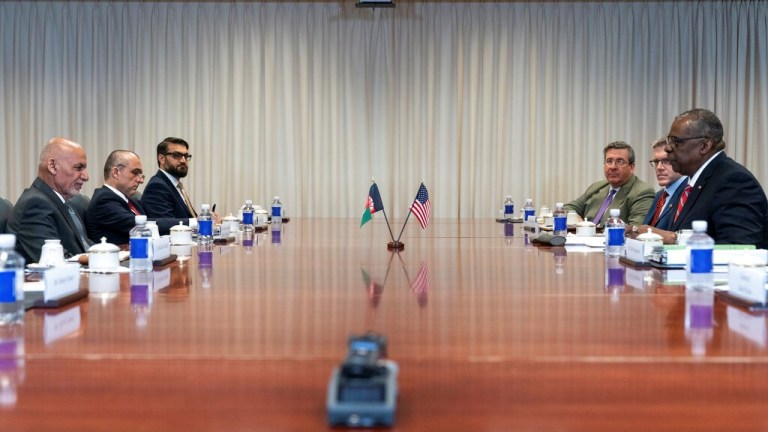 Afghan president rejects intelligence reports that Kabul will fall