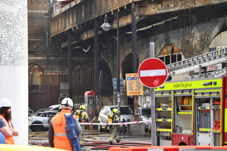 Massive London fire now under control