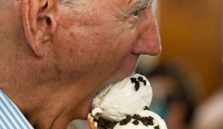 Brain freeze: Herschel Walker hands Biden an ice cream pass