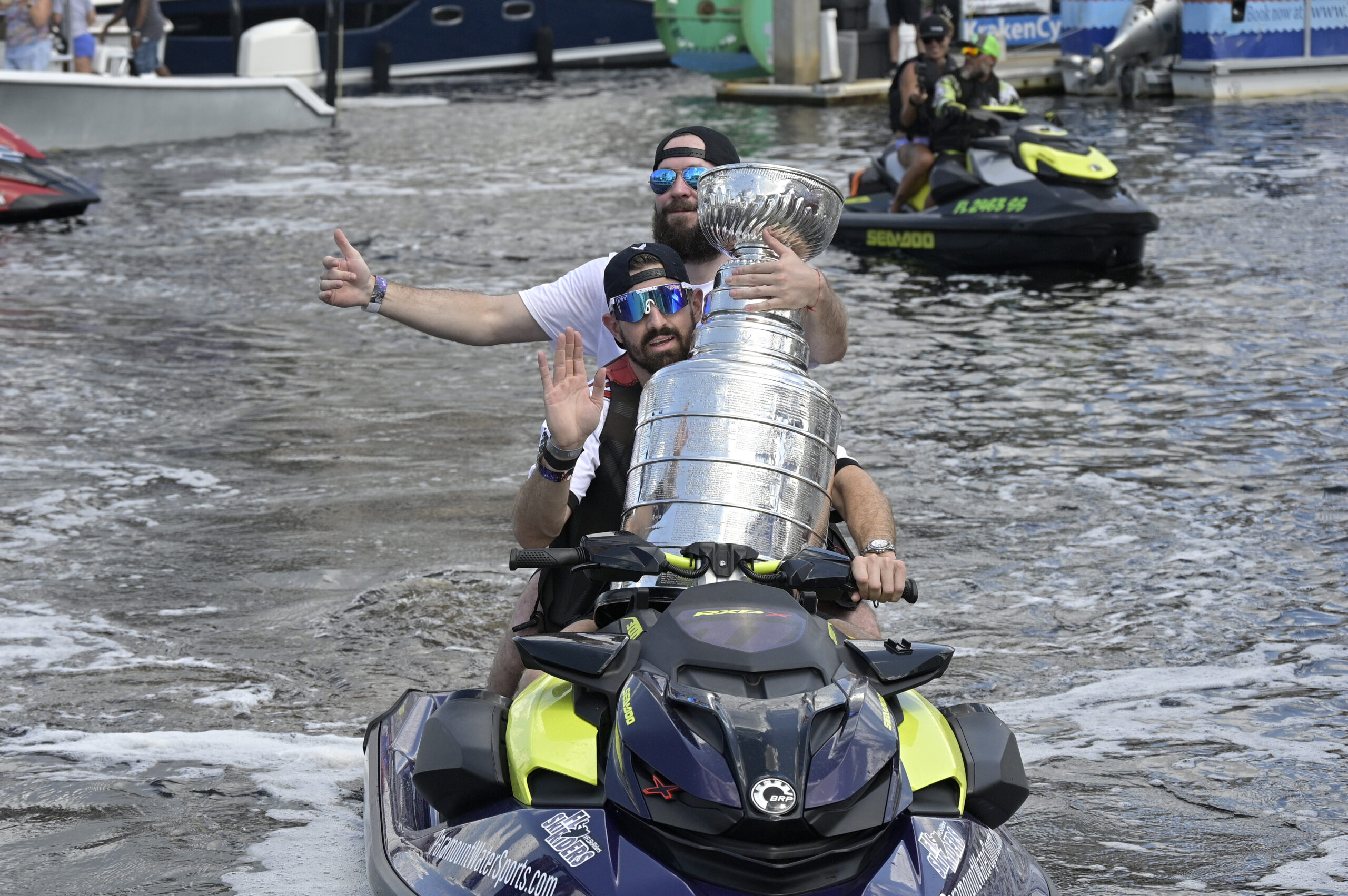 Stanley Cup sustains dent after revelry in Tampa boat parade