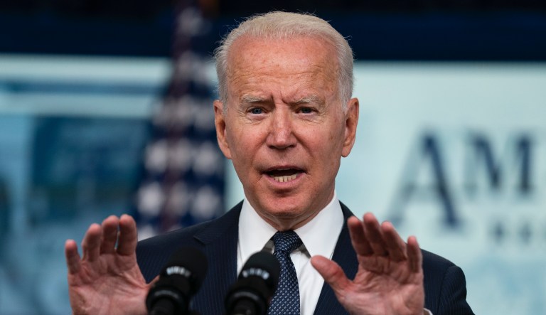 President Joe Biden speaks during an event to mark the start of monthly Child Tax Credit relief payments, in the South Court Auditorium on the White House complex, Thursday, July 15, 2021, in Washington.                                                                                                                                                                                                                                    