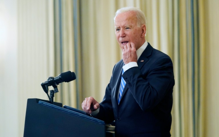 Optimism for future of US over next year drops as Biden approval falls
