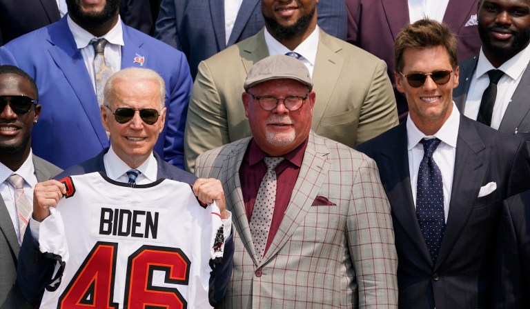 Biden mocks his age during Tampa Bay Buccaneers’ White House visit