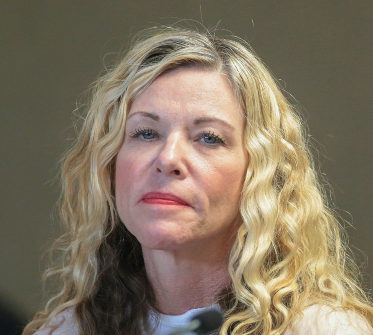 Lori Vallow Daybell, left, attends a hearing in Rexburg, Idaho. (John Roark/The Idaho Post-Register via AP, Pool, File)
