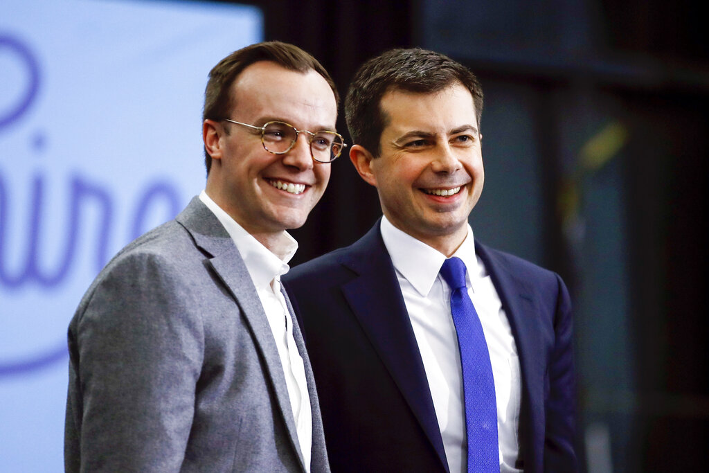 Chasten Buttigieg leads camp for gay teenagers in pledge of allegiance to pride flag