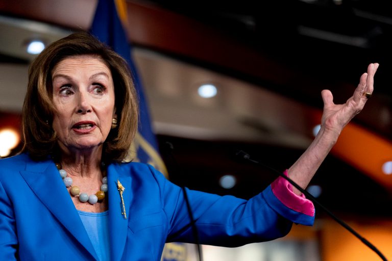 House Speaker Nancy Pelosi speaks during her weekly press briefing on Capitol Hill, Thursday, Sept. 30, 2021, in Washington.