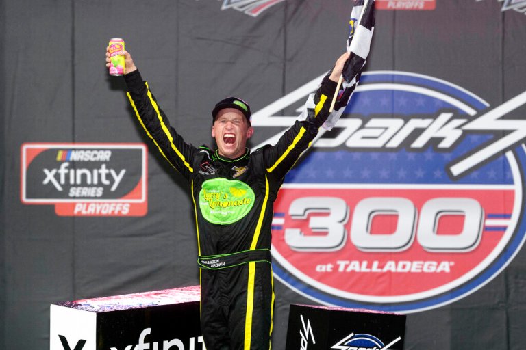 WATCH: NASCAR driver Brandon Brown gets ‘Let’s go Brandon’ cryptocurrency sponsor