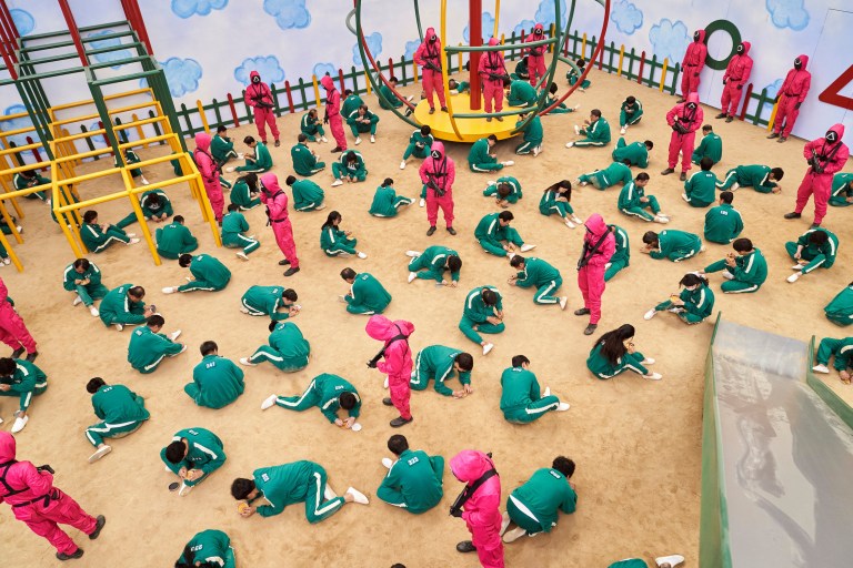 Schools say children playing Squid Game on playgrounds, hitting and kicking each other