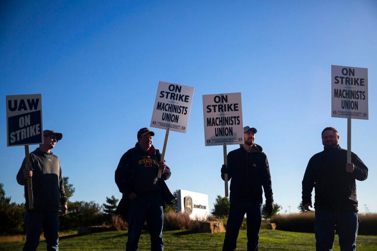Over 10,000 John Deere workers go on strike due to contract dispute