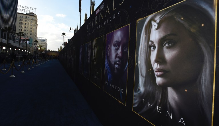 A general view of atmosphere is seen at the premiere of 