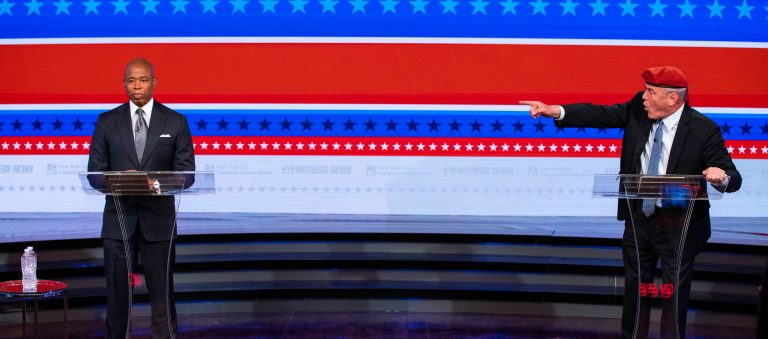 Ex-NYPD Capt. Eric Adams poised to capture mayor’s office over ‘Guardian Angel’ Curtis Sliwa