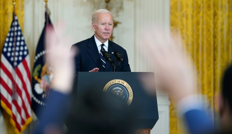 Biden hopes his shrunken spending framework is a big enough deal