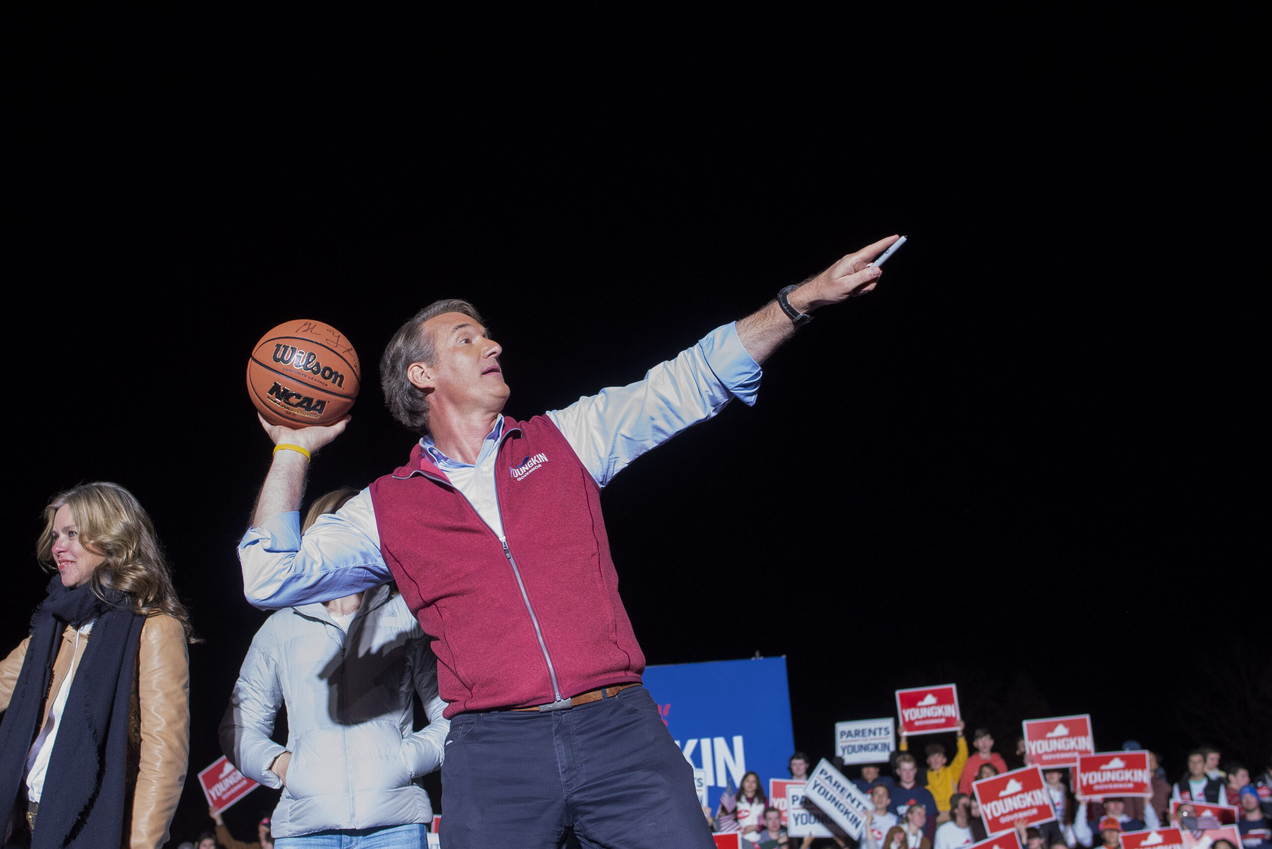 Virginia Governor playing basketball