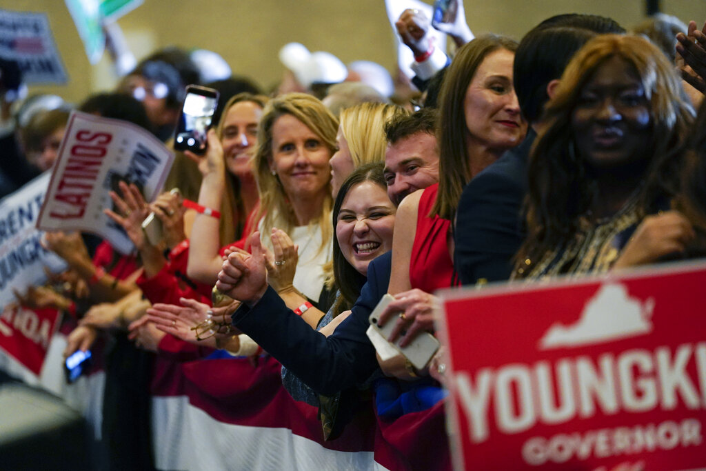 ‘Let’s go Brandon’ chant breaks out at Youngkin headquarters as victory looks assured