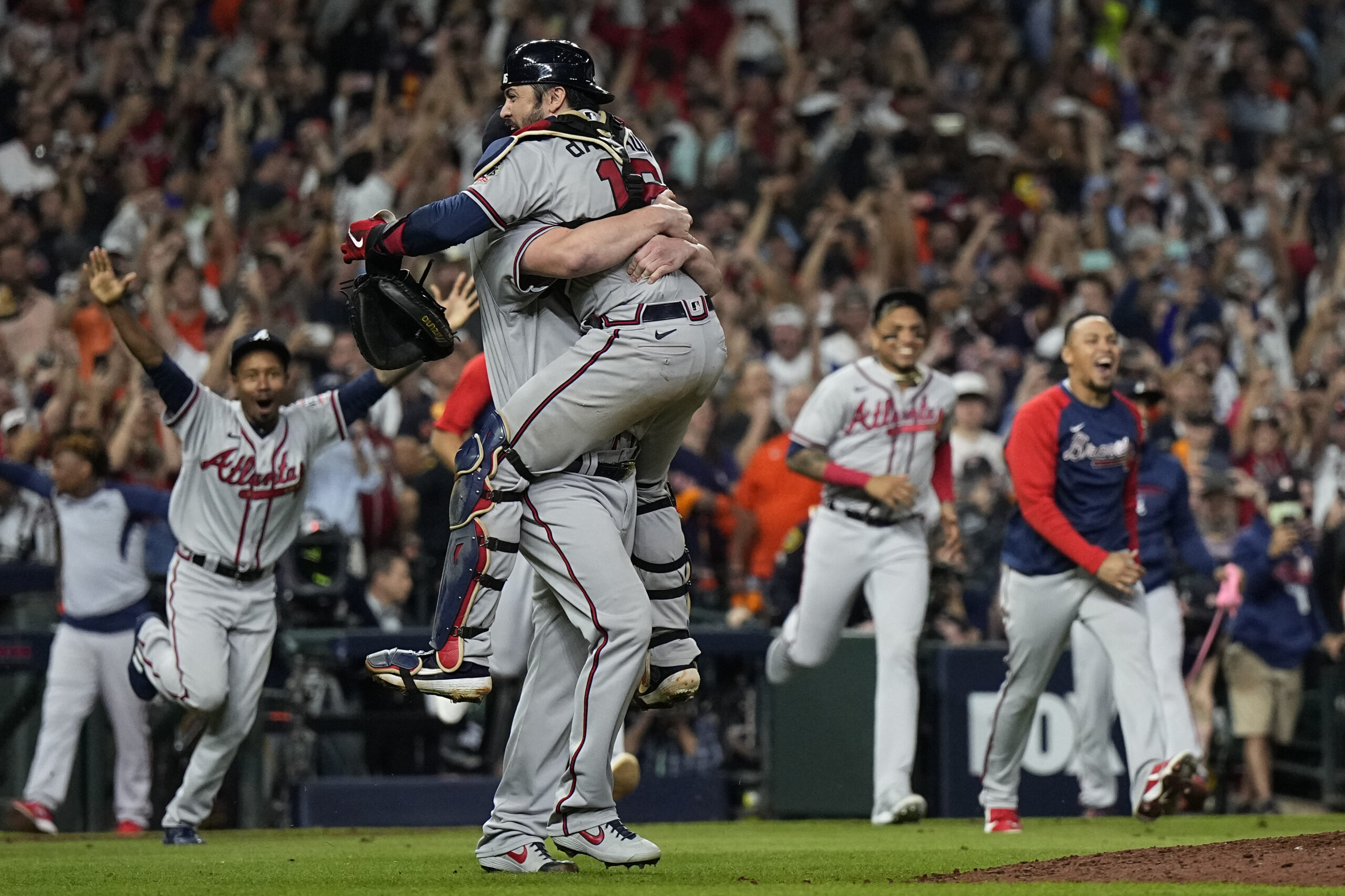 The Atlanta Braves chop on