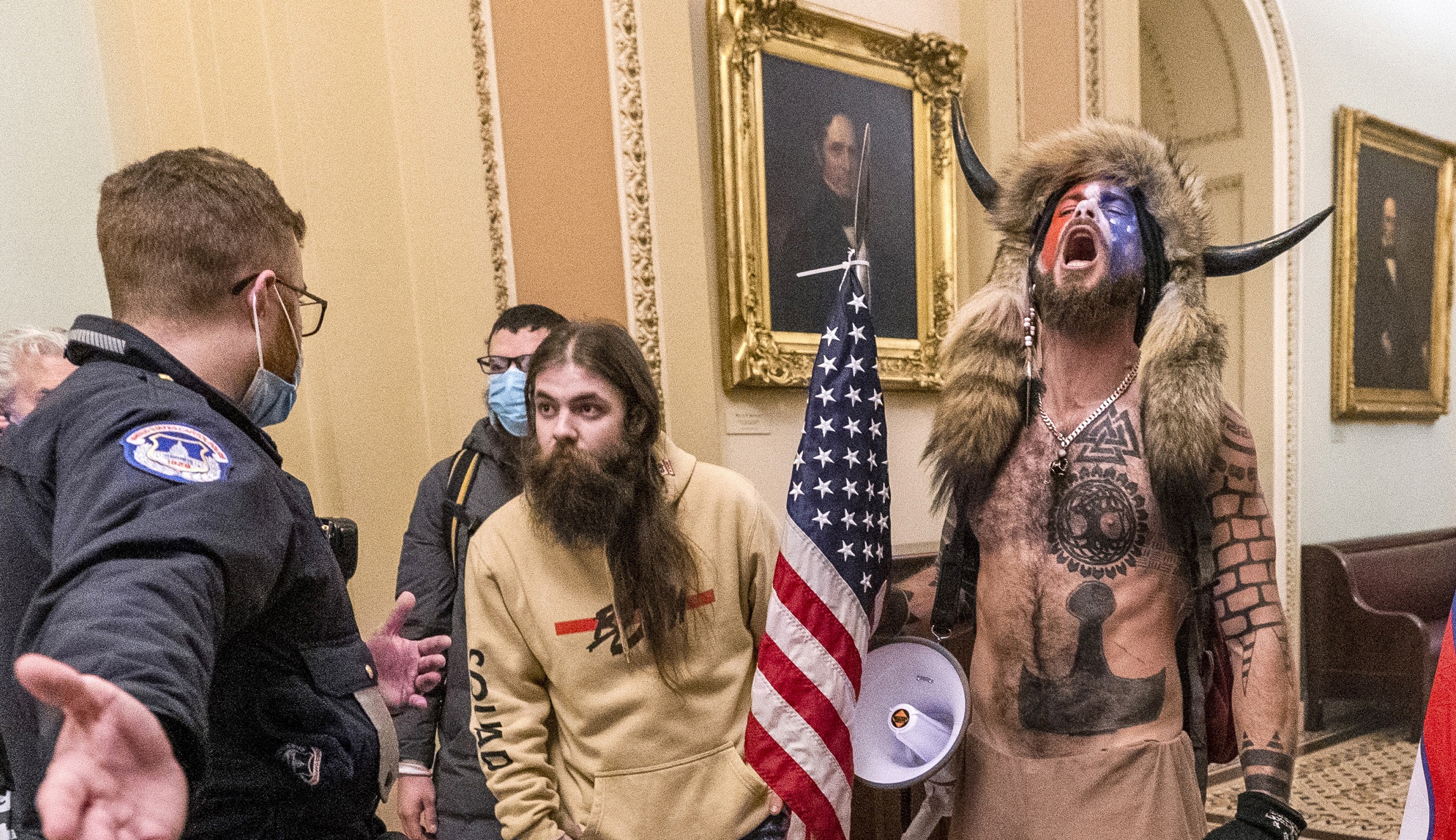 DOJ releases footage of ‘QAnon Shaman’ Jacob Chansley