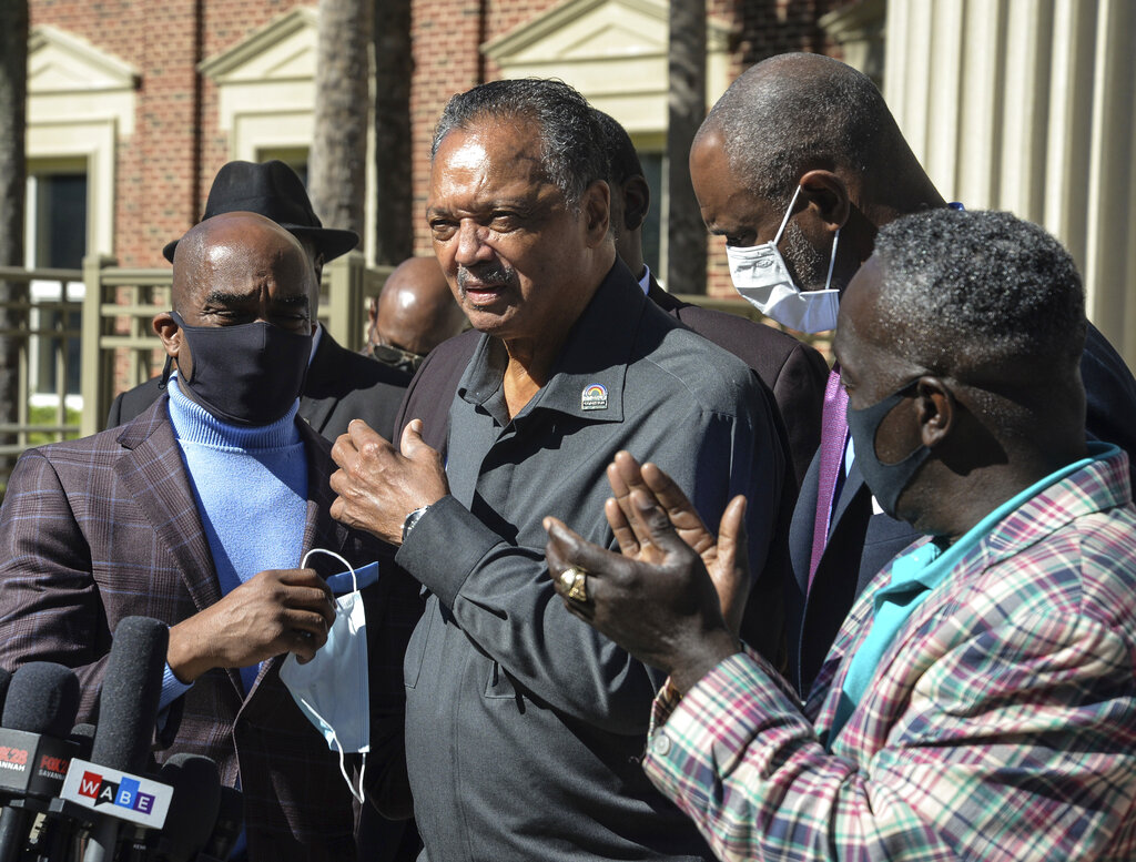 Judge denies motion to remove Jesse Jackson from Ahmaud Arbery courtroom