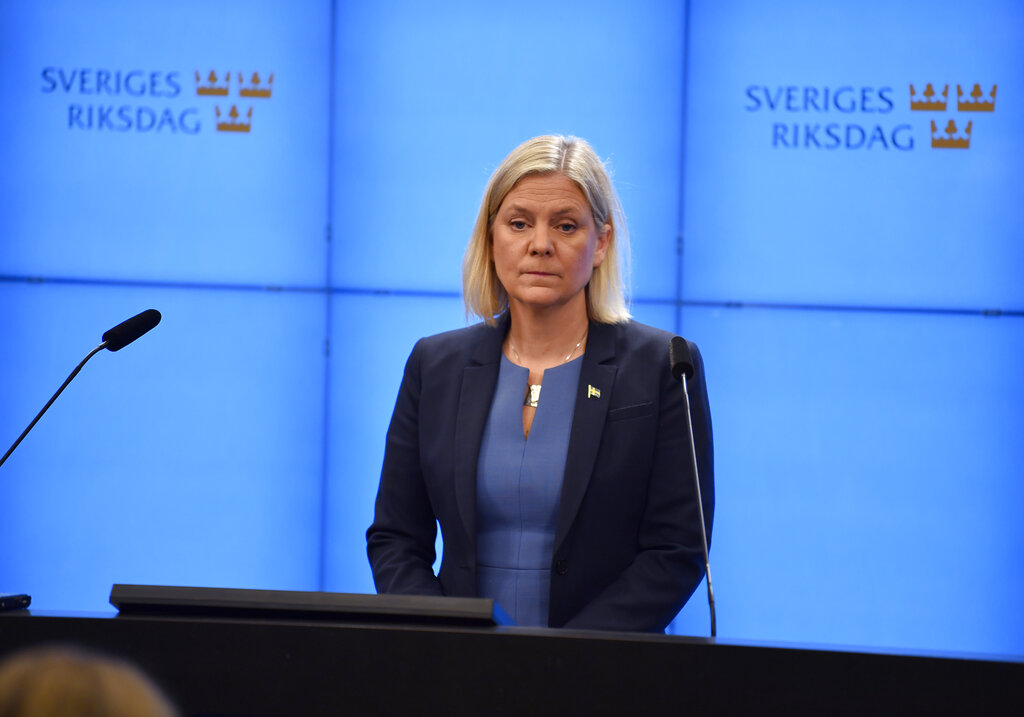 Sweden elects first female prime minister — for second time