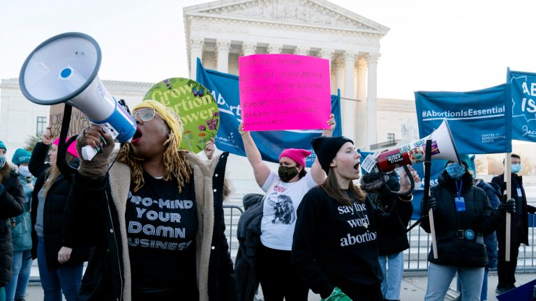 ‘Abortion bans are racist’: Activists protest Dobbs Supreme Court case