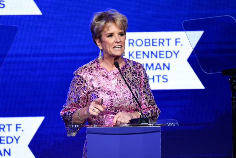 Kerry Kennedy speaks at the Robert F. Kennedy Human Rights Ripple of Hope Award Gala at New York Hilton Midtown on Thursday, Dec. 9, 2021, in New York. 