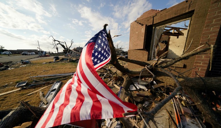 WATCH: Classic storm shelter saves Kentucky family as tornado demolishes house