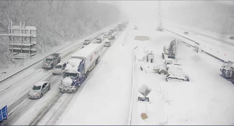 Drivers trapped overnight on I-95 after major snowstorm