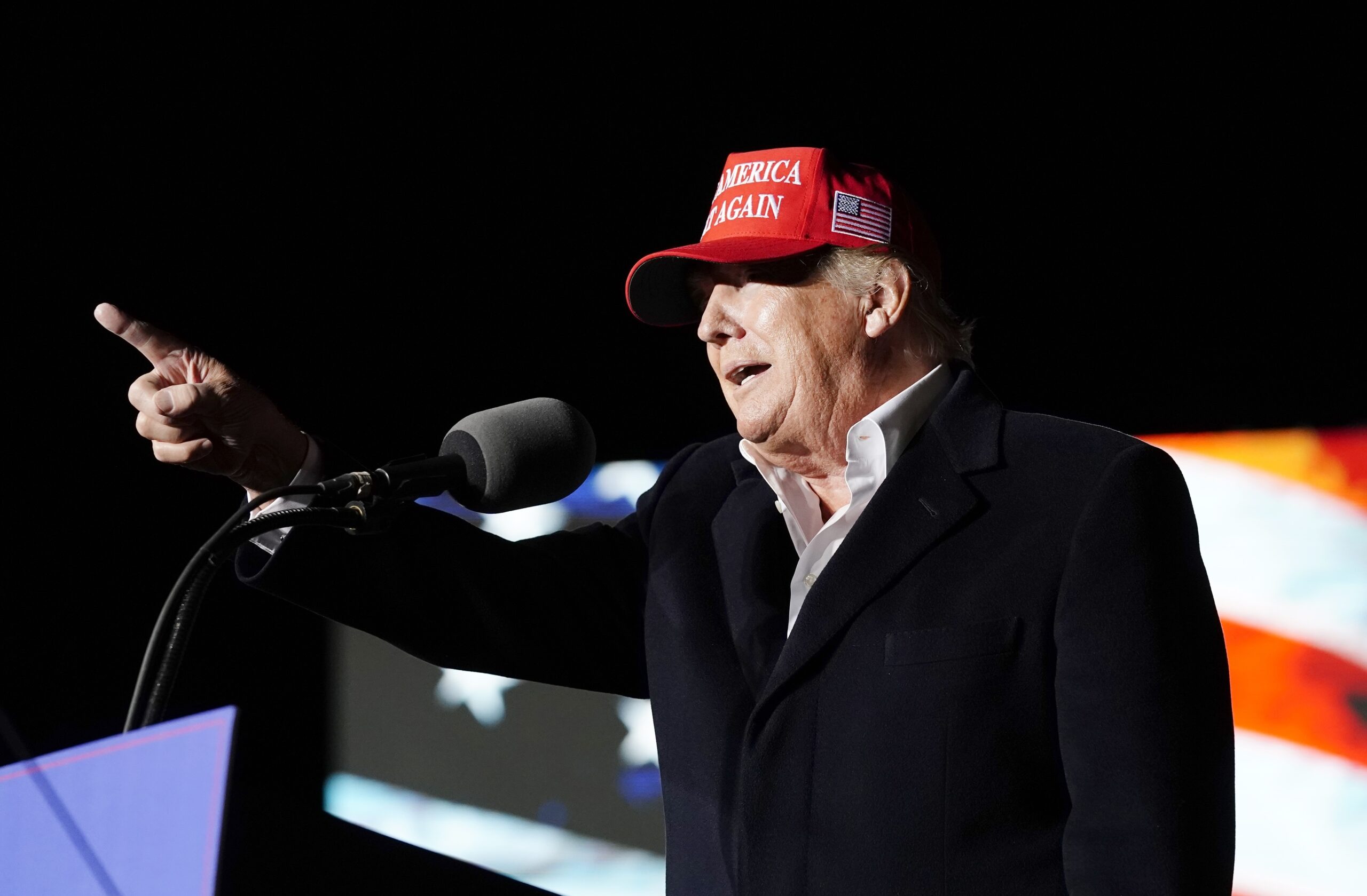 ‘We are not gonna take it anymore’: Trump borrows from glam metal in defiant Copper State remarks