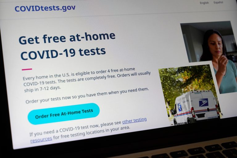 Government website address glitch delays free COVID-19 test deliveries