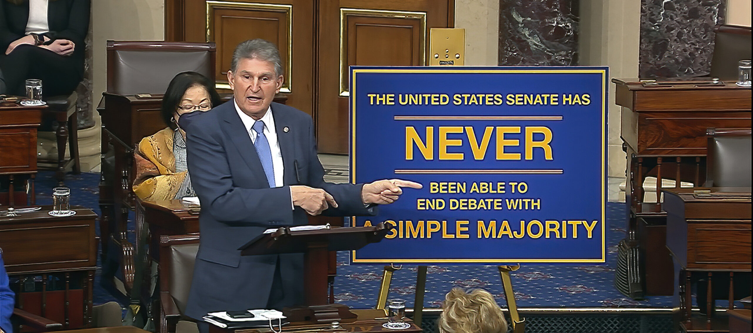 Manchin condemns ‘perilous’ filibuster change