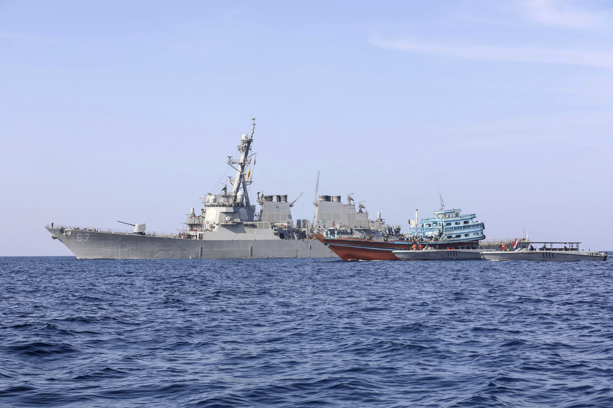 US and UK navies each seize smuggling boats in Middle Eastern waters