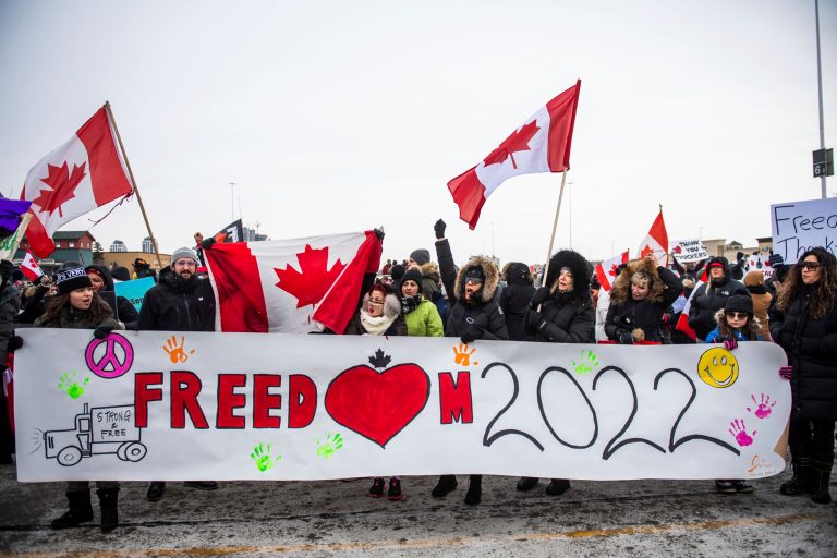 Ottawa police urge locals to stay home as truckers protest vaccine mandates