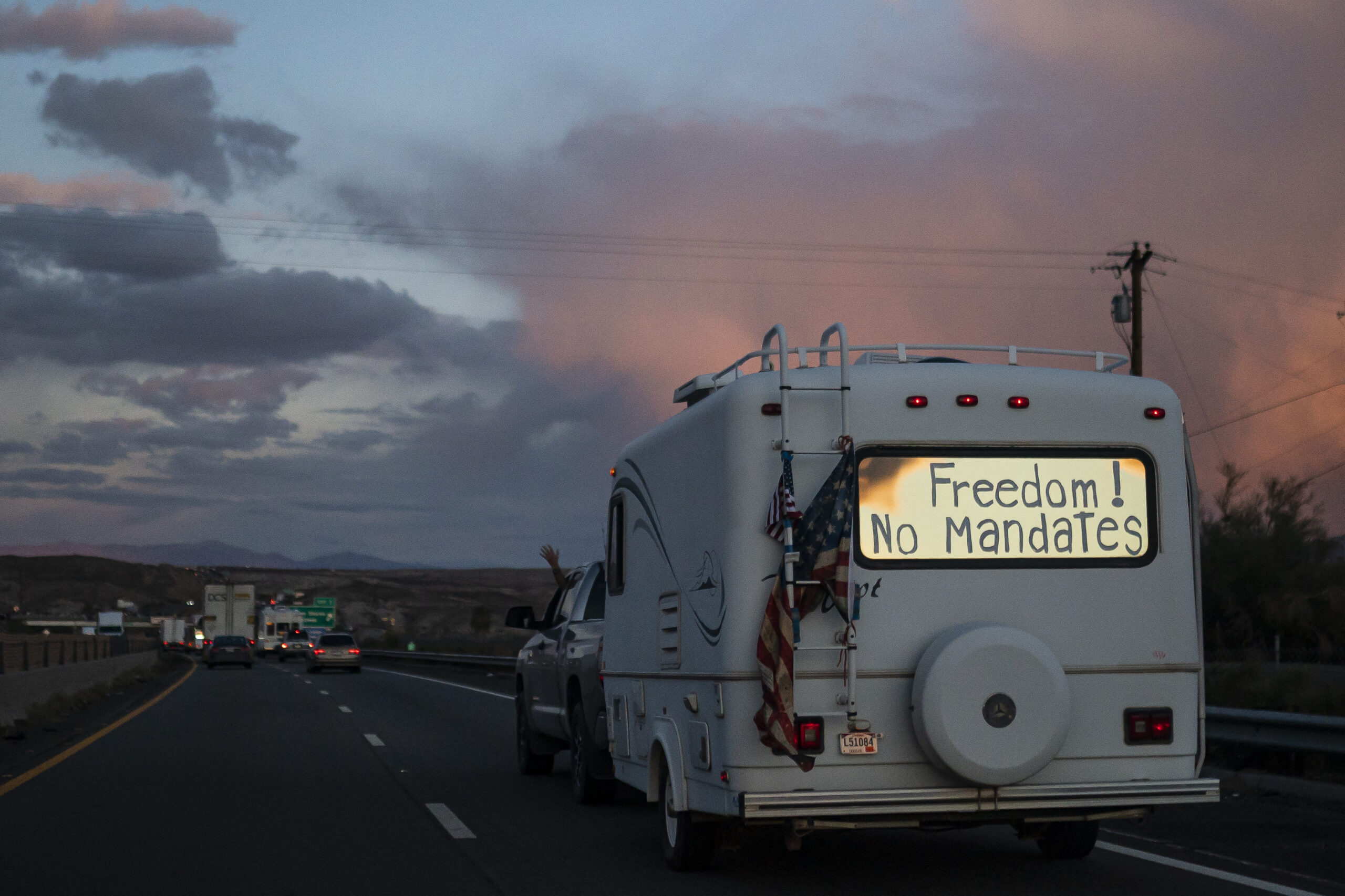 Out of gas? Rally attracts handful of protesters in DC after trucker convoy disbands