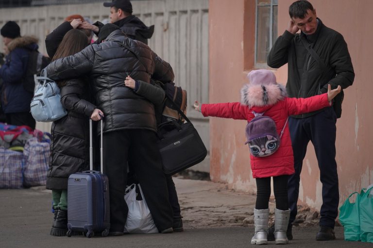 WATCH: War in Ukraine separates families as men send families to safety