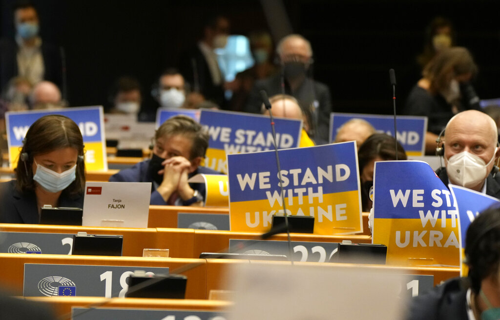 European Parliament calls for Ukraine to become candidate for EU membership
