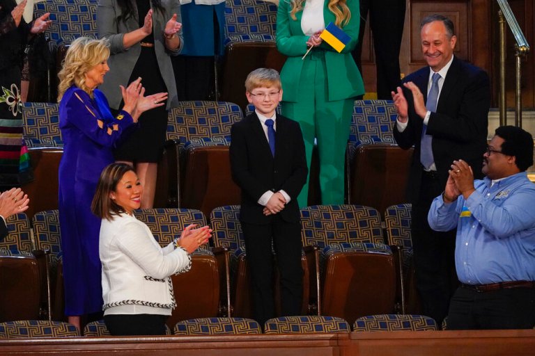 Boy with diabetes steals show at Biden’s State of the Union address