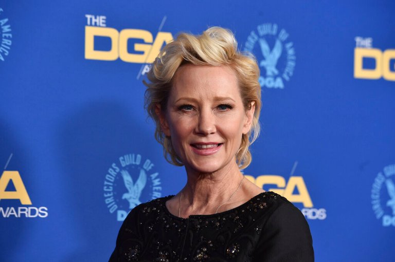Anne Heche arrives at the 74th annual Directors Guild of America Awards, Saturday, March 12, 2022, at The Beverly Hilton in Beverly Hills, Calif.