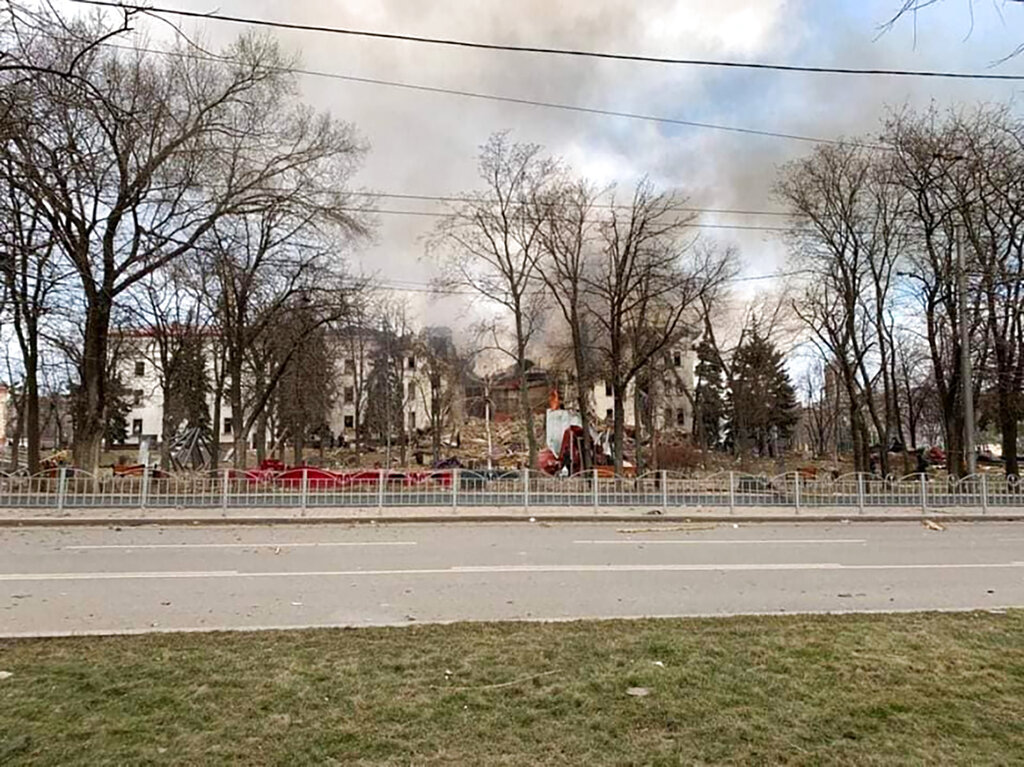 ‘It’s a miracle’: Civilians hiding inside Mariupol theater bomb shelter survive Russian airstrike