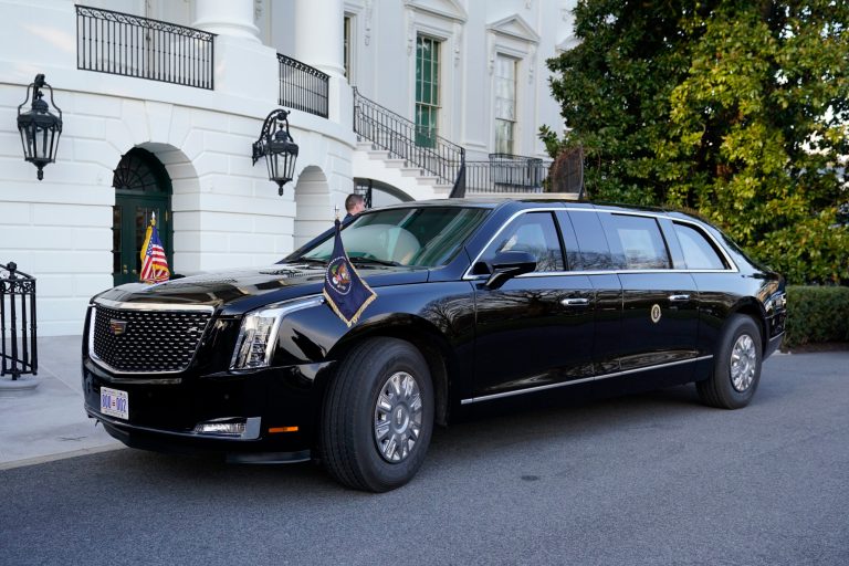 A presidential state car, also known as 