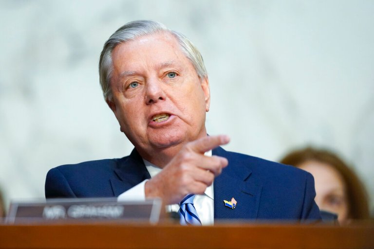 Sen. Lindsey Graham, R-S.C., is seen at a hearing on Capitol Hill in Washington, Tuesday, March 22, 2022.