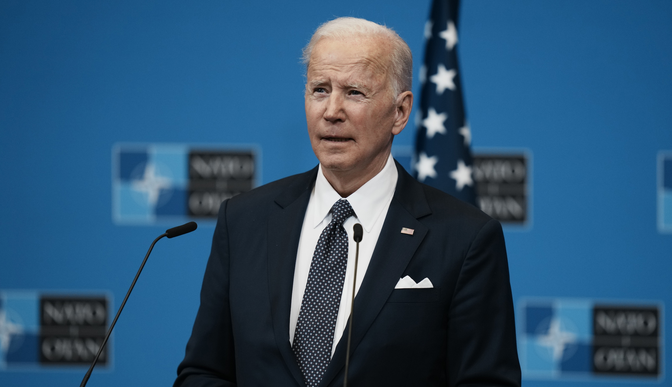 Russia should be kicked out of G-20, Biden says in Brussels