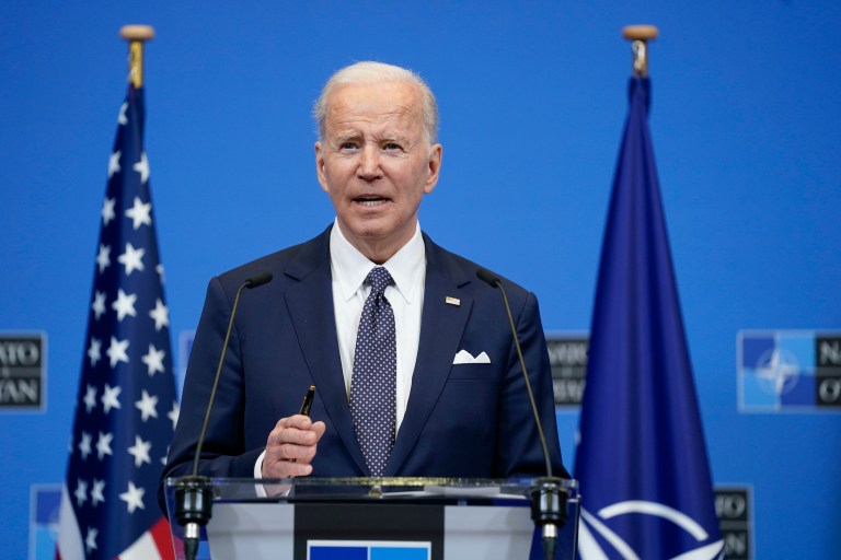 Biden attacks Trump and invokes Charlottesville after NATO summit