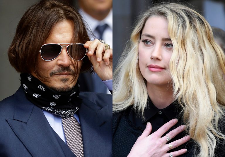 Johnny Depp (left) has sued Amber Heard (right) for libel in Virginia after the Washington Post published her opinion piece. Deppâs lawyers say the article falsely implies that she was physically and sexually abused by Depp when the actors were married.
