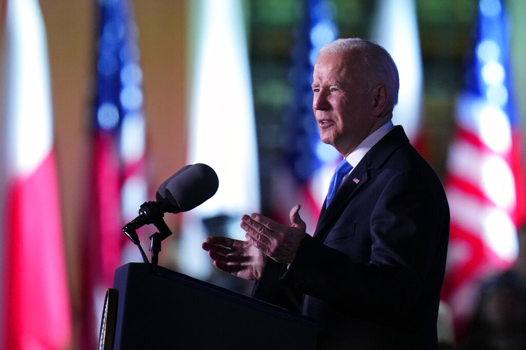 Biden calls on Russian people to stand against Putin to stop the war